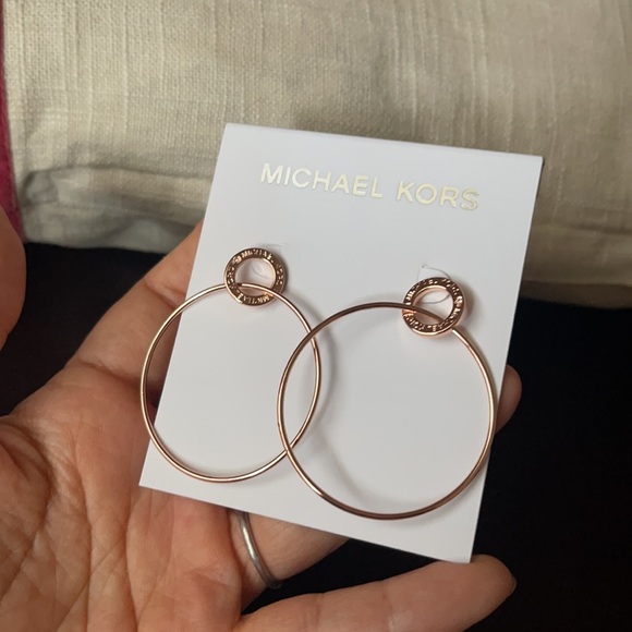 Michael kors double loop earring new with tag - Picture 3 of 7